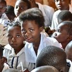 Smiling school children